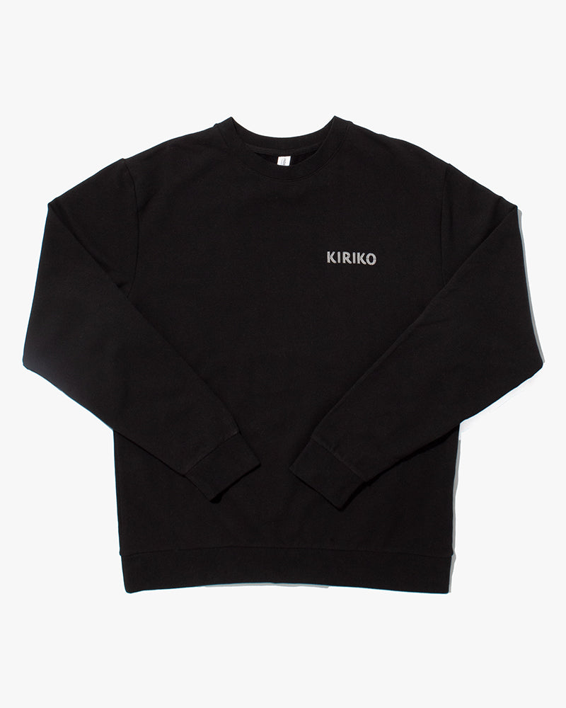 Kiriko Original Crewneck, Printed Koi-Dragon, Black