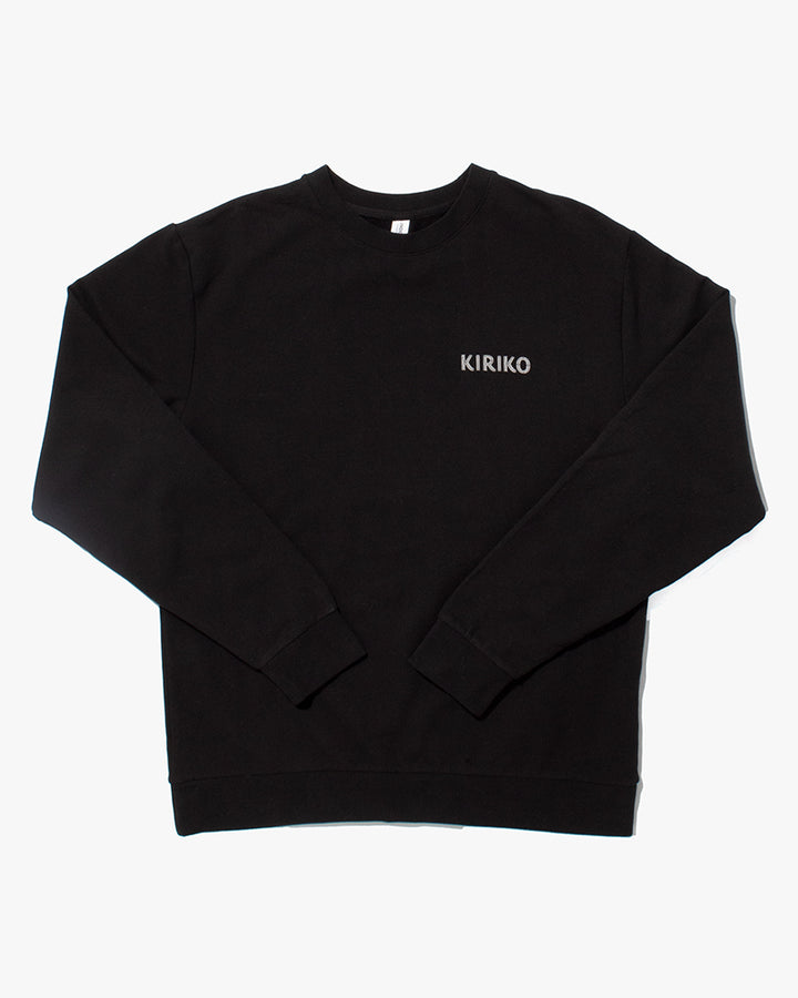 Kiriko Original Crewneck, Printed Koi-Dragon, Black