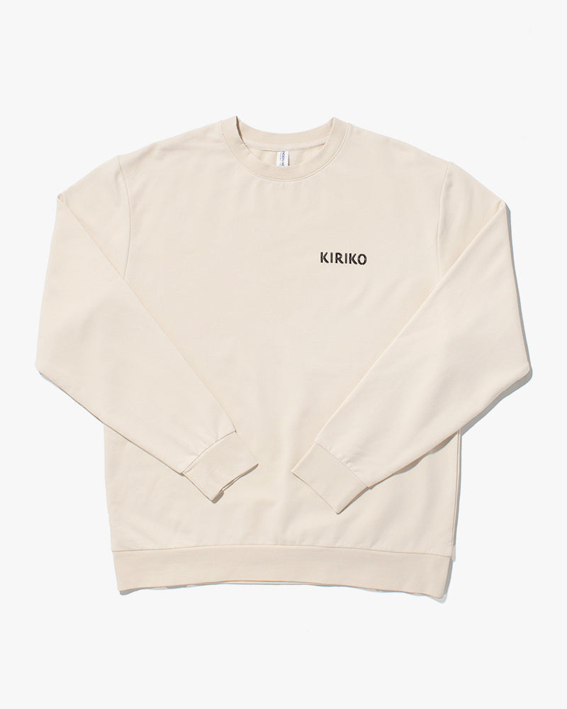 Kiriko Original Crewneck, Printed Koi-Dragon, Cream
