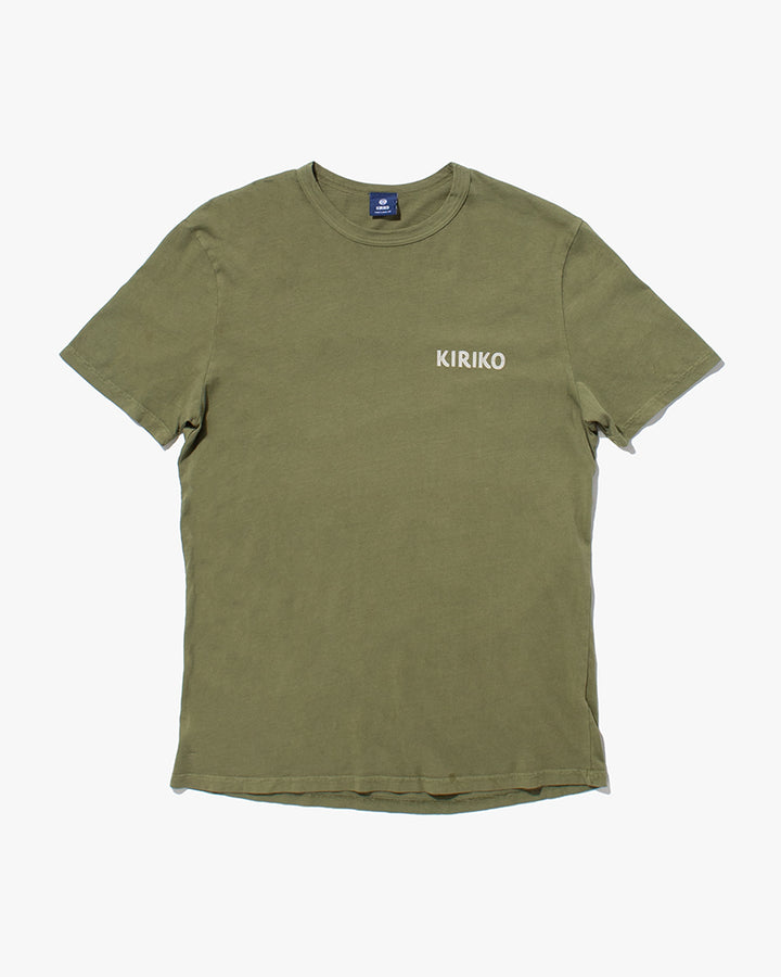 Kiriko Original Tee, 6oz Cotton, Green with Grey Koi-Dragon