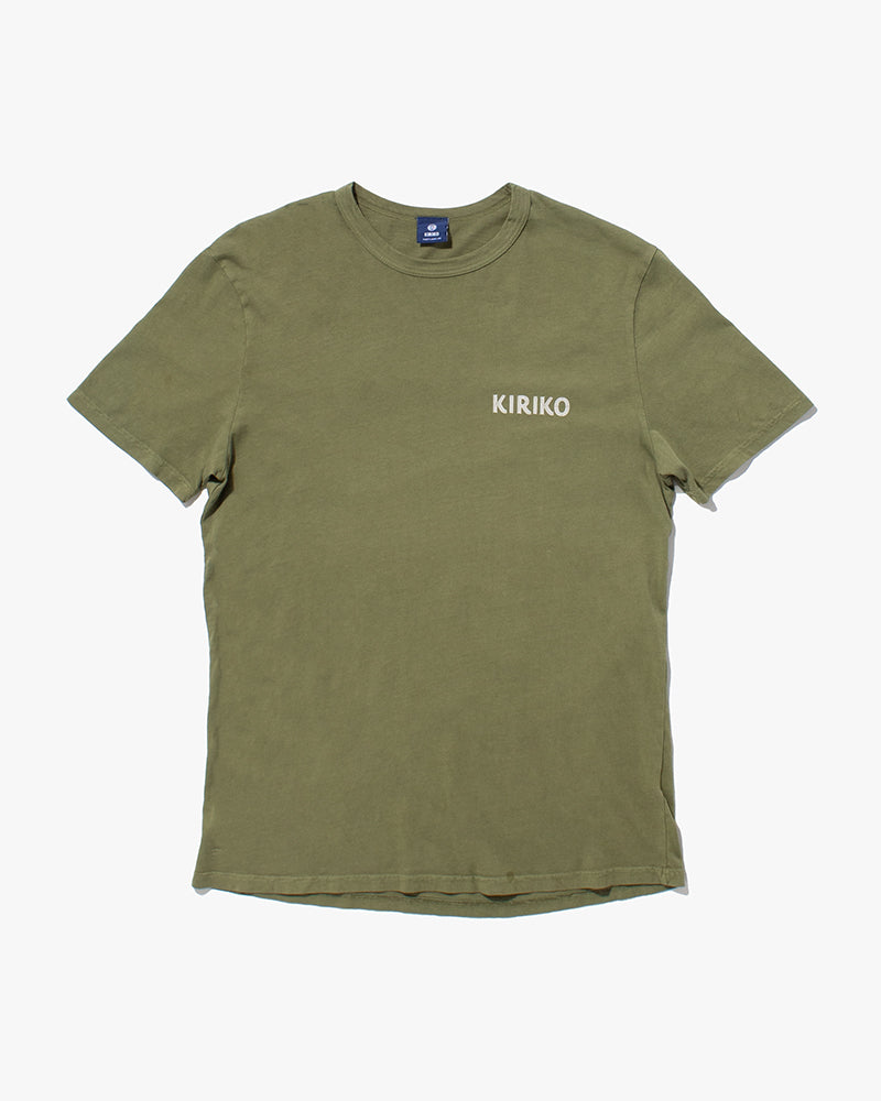 Kiriko Original Tee, 6oz Cotton, Green with Grey Koi-Dragon