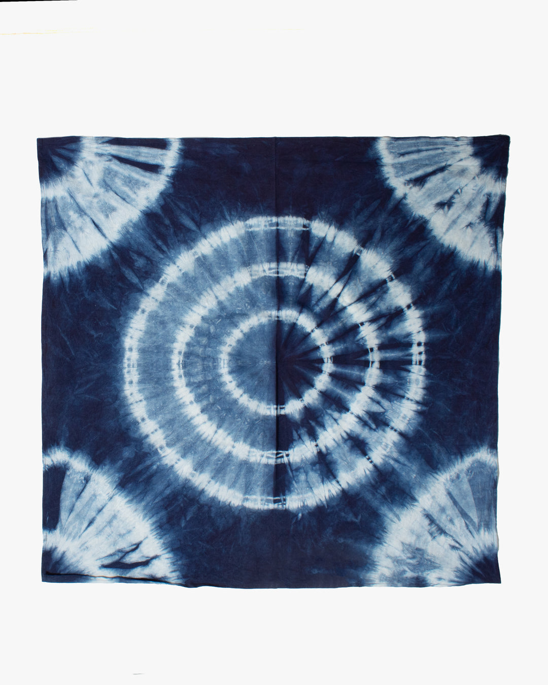 Vintage Furoshiki, Indigo, Spiral Pattern 37" x 38"