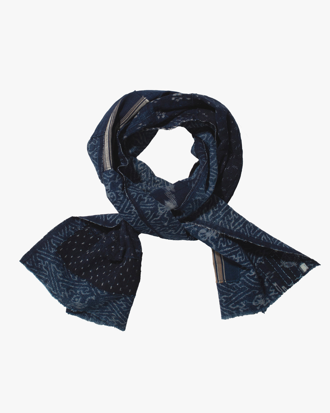 Kiriko Original Scarf, Patched Boro, Indigo, 32