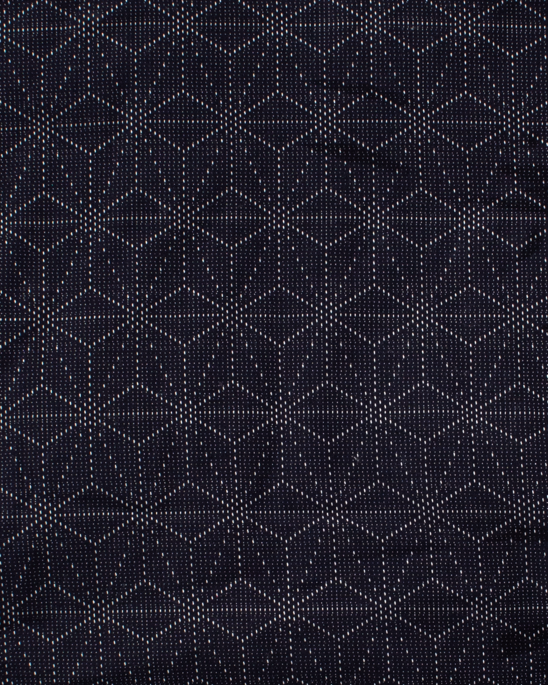 Tok, Hanten, Navy with White Asanoha Sashiko Style