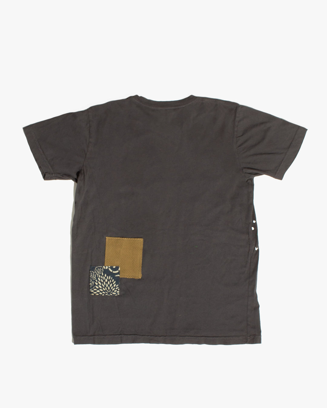 Kiriko Original Tee, 3.8 oz Cotton, Painter Tee with Patches, Grey