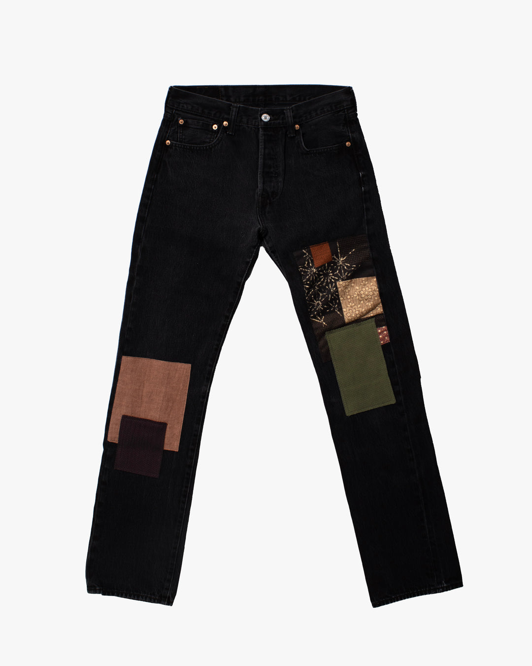Kiriko Custom Patched Denim Jeans, Levi&
