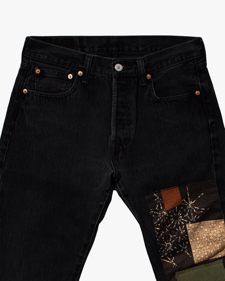 Kiriko Custom Patched Denim Jeans, Levi&