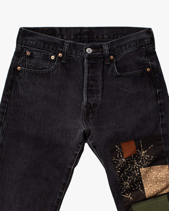 Kiriko Custom Patched Denim Jeans, Levi&