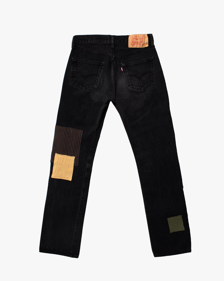 Kiriko Custom Patched Denim Jeans, Levi&