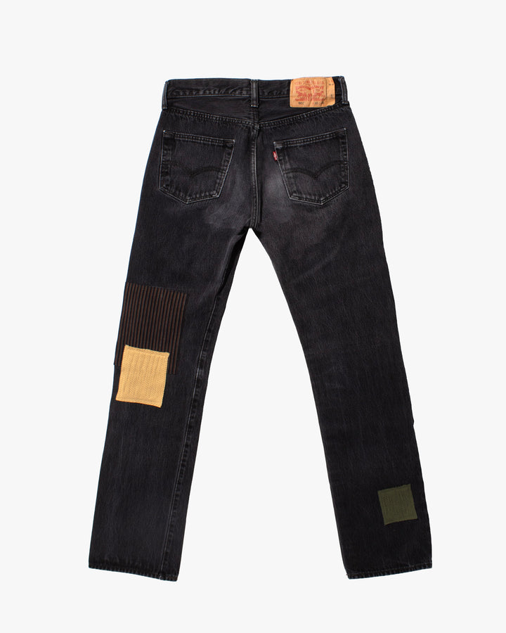Kiriko Custom Patched Denim Jeans, Levi&