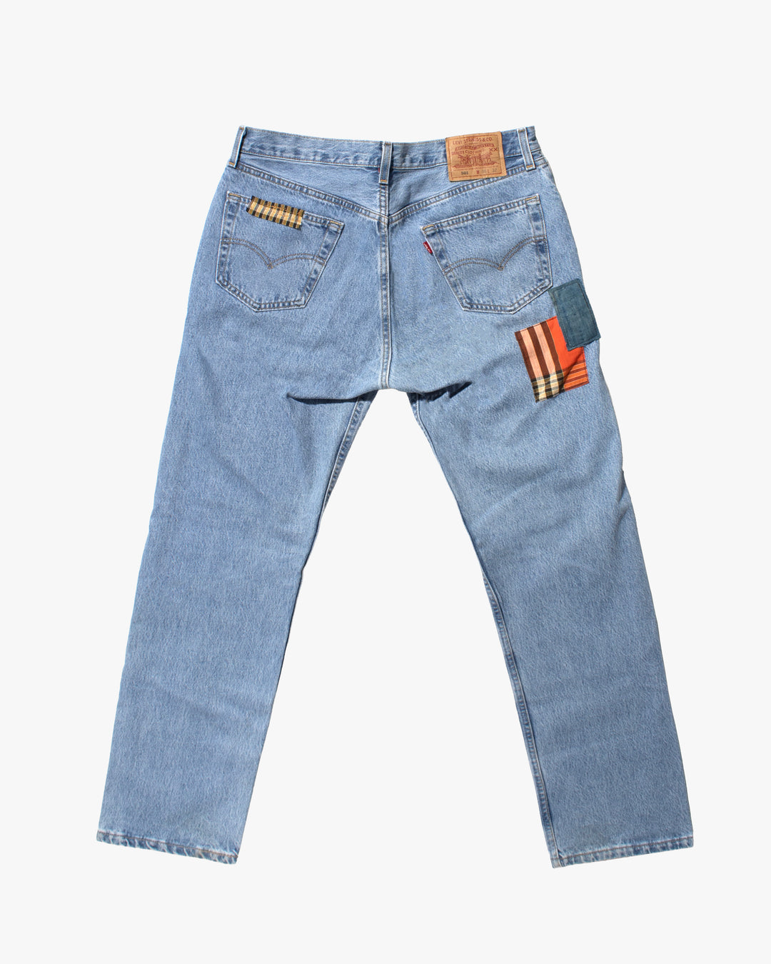 Kiriko Custom Patched Denim Jeans, Levi&
