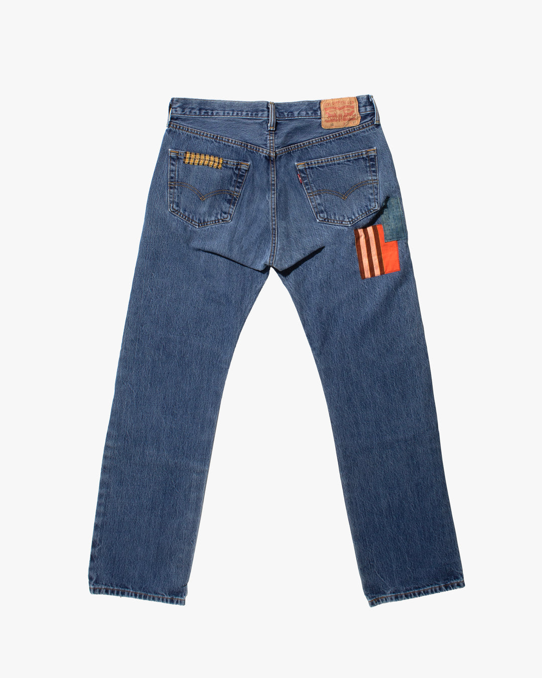 Kiriko Custom Patched Denim Jeans, Levi&