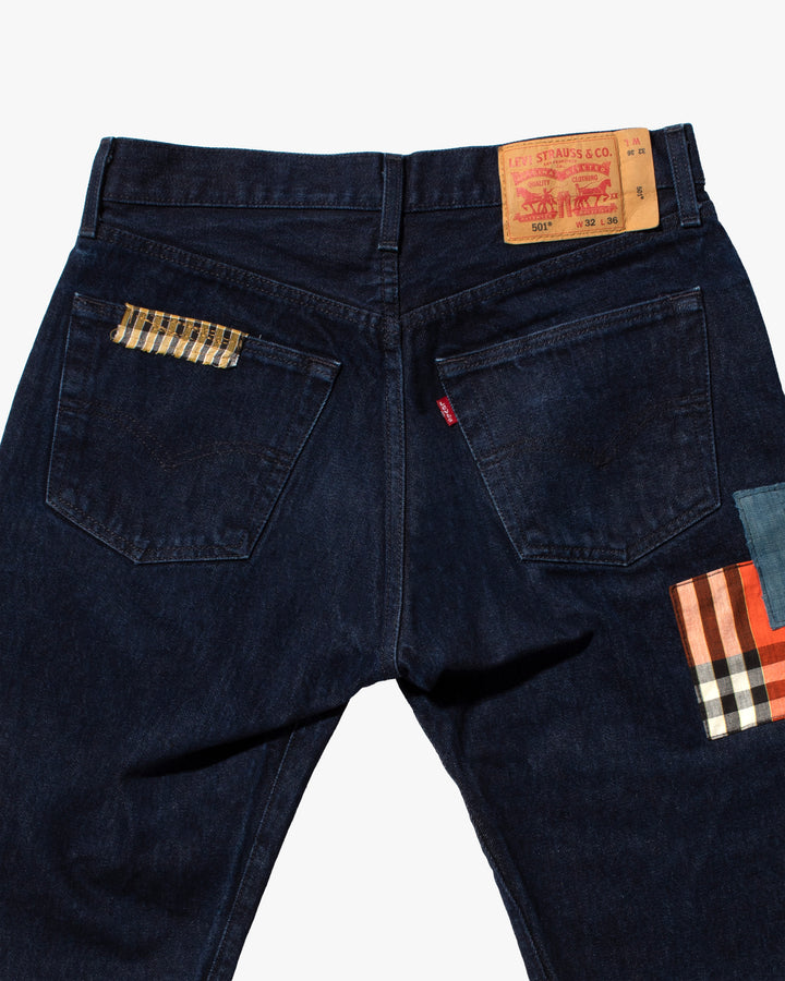 Kiriko Custom Patched Denim Jeans, Levi&