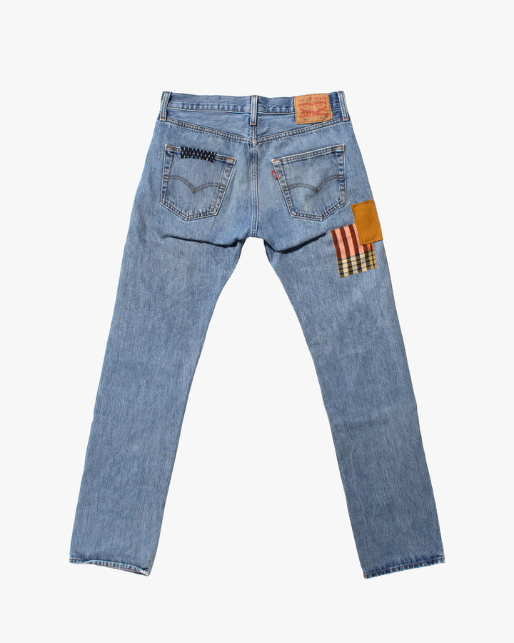 Kiriko Custom Patched Denim Jeans, Levi&