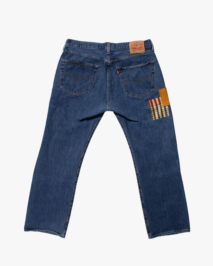 Kiriko Custom Patched Denim Jeans, Levi&