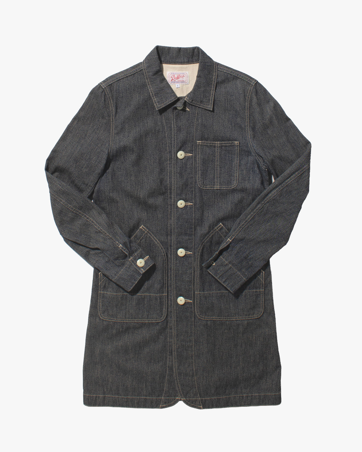 Japanese Repro Chore Coat, S, Duffers, Angled Pockets