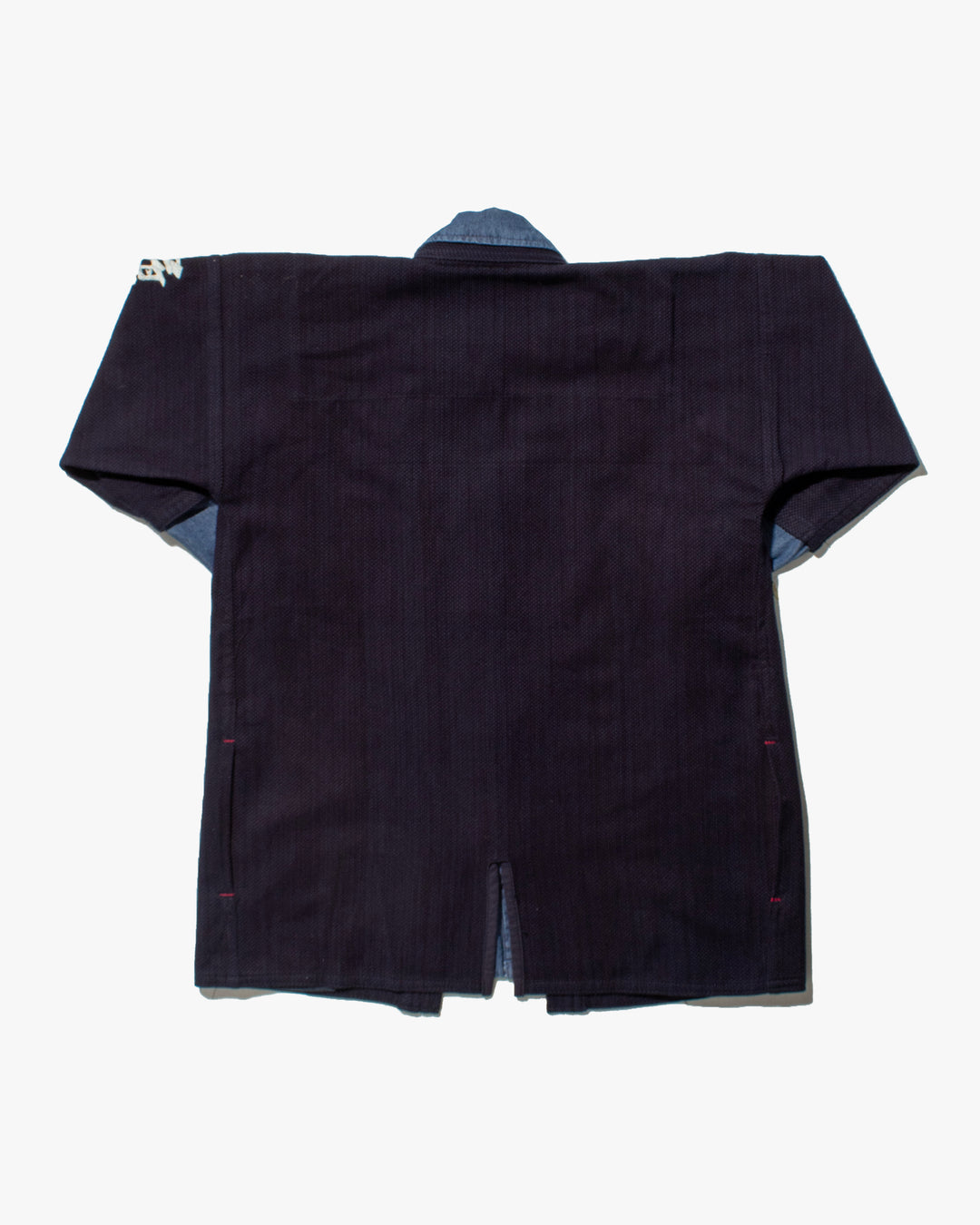 Kiriko Custom Kendo X Denim Mandarin Jacket, Dark Wash - L