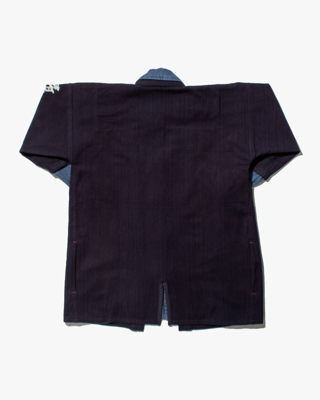 Kiriko Custom Kendo X Denim Mandarin Jacket, Dark Wash - L