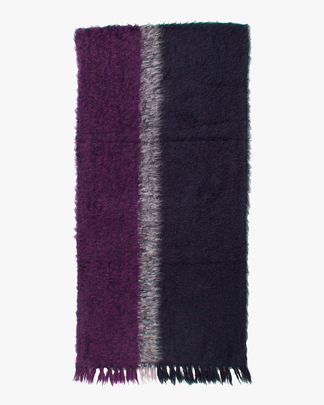 Kobo Oriza Snood, Brushed Cotton, Navy and Purple