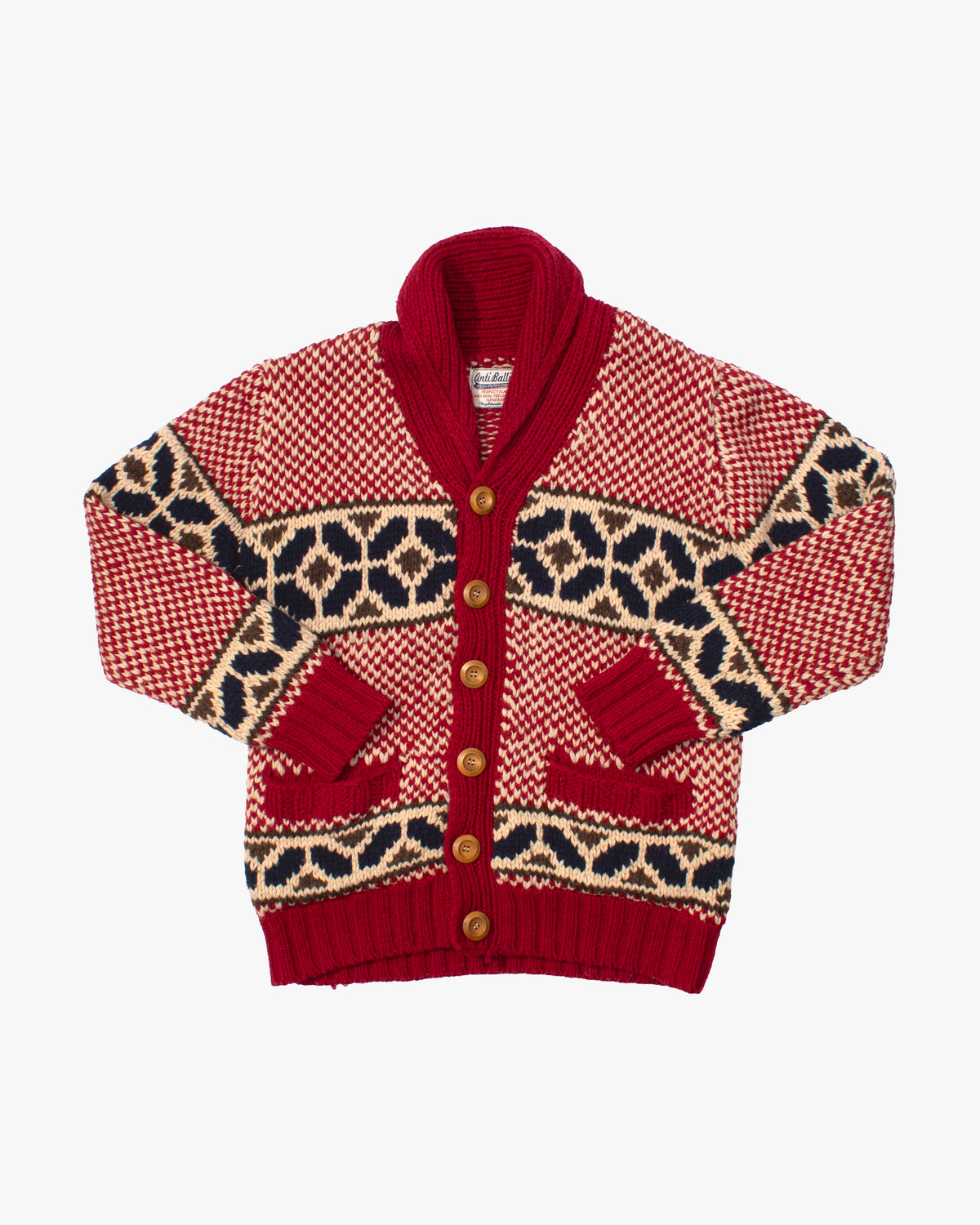 Japanese Repro Cardigan, L, Anti Ballistic, Red Chevrons
