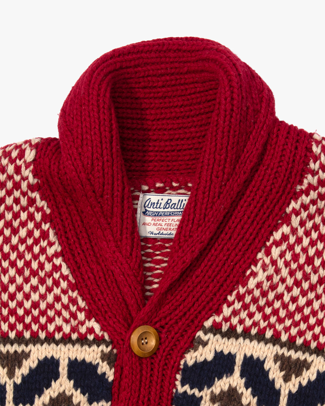 Japanese Repro Cardigan, L, Anti Ballistic, Red Chevrons
