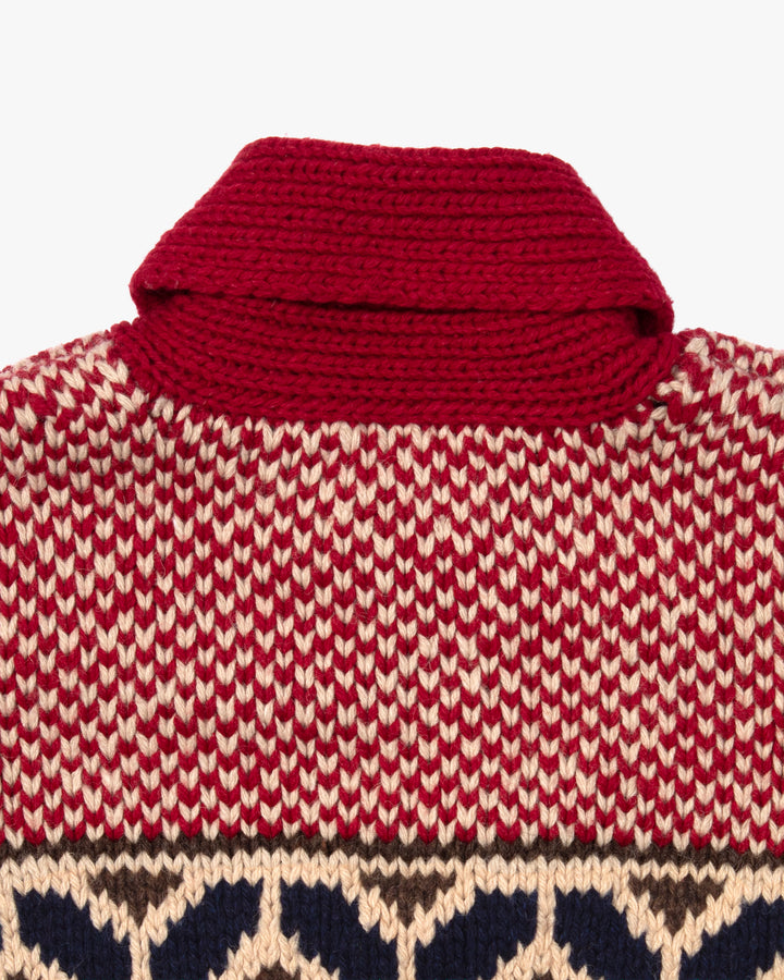 Japanese Repro Cardigan, L, Anti Ballistic, Red Chevrons
