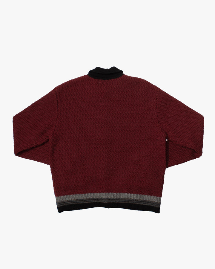 Japanese Repro Cardigan, M, Radiall, Grey Placket