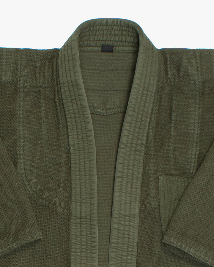 Kiriko Custom Dyed Kendogi Jacket with Pockets, Aimirucha, Style A