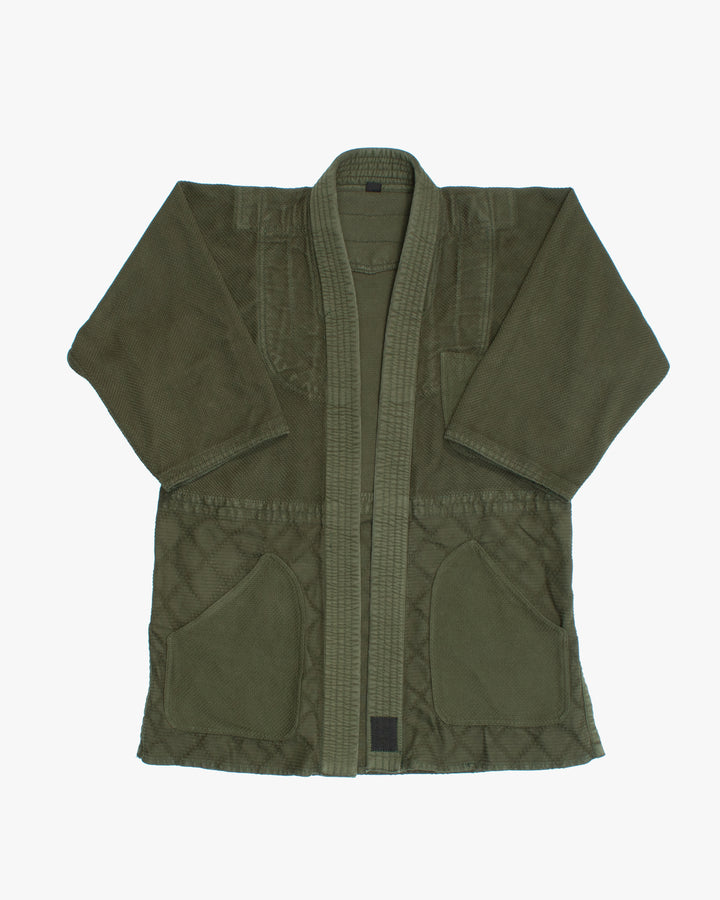 Kiriko Custom Dyed Kendogi Jacket with Pockets, Aimirucha, Style A