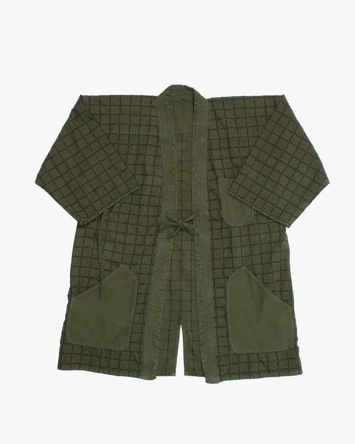 Kiriko Custom Dyed Kendogi Jacket with Pockets, Aimirucha, Style B