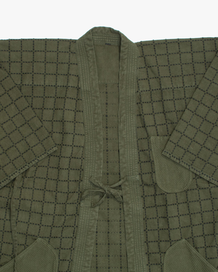 Kiriko Custom Dyed Kendogi Jacket with Pockets, Aimirucha, Style B