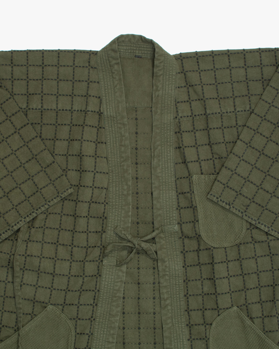 Kiriko Custom Dyed Kendogi Jacket with Pockets, Aimirucha, Style B