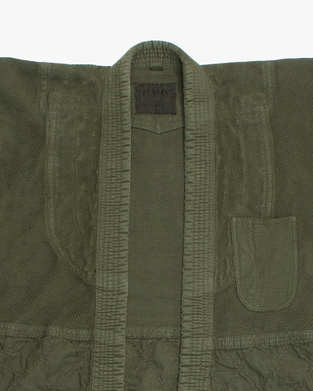 Kiriko Custom Dyed Kendogi Jacket with Pockets, Aimirucha, Style C