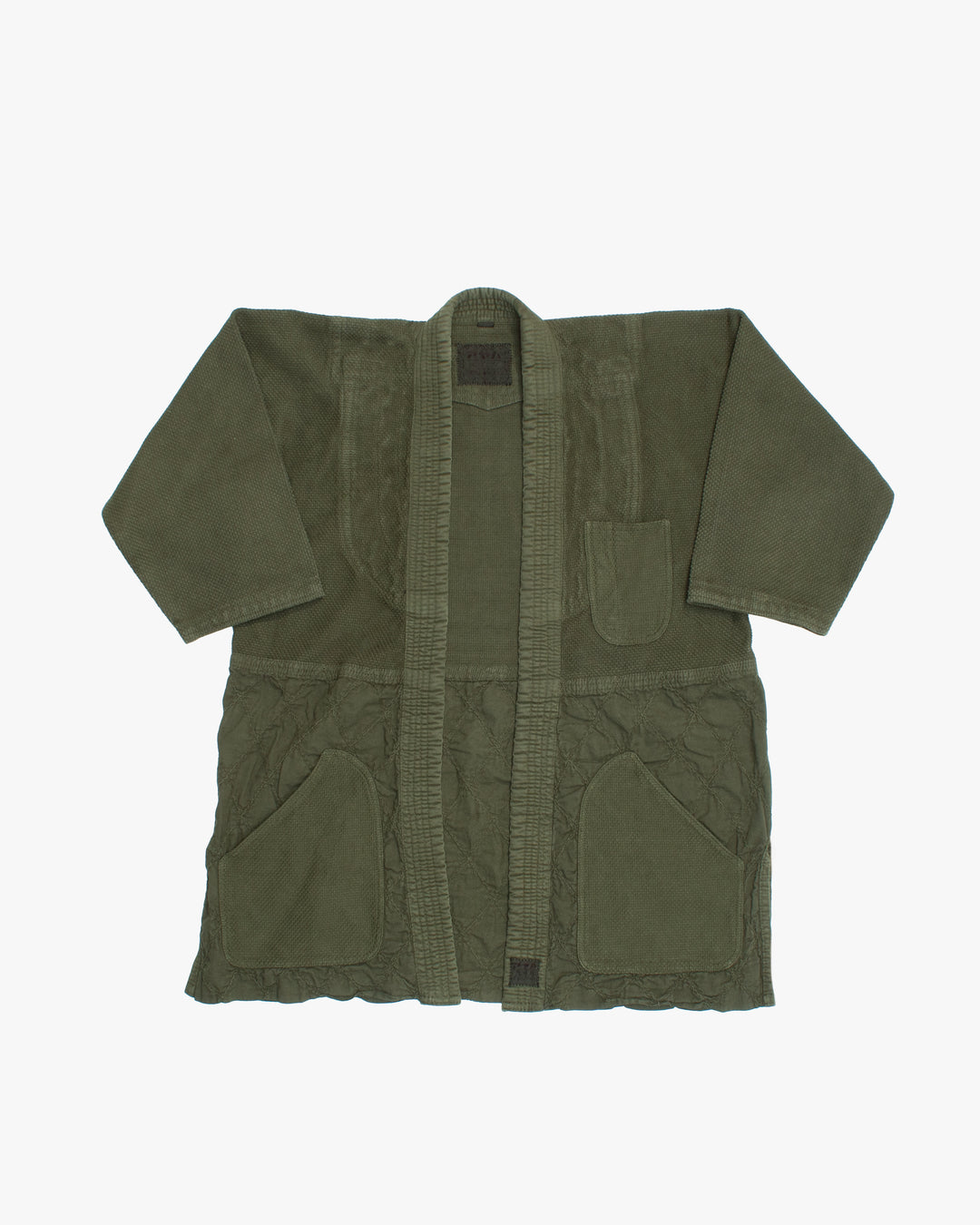 Kiriko Custom Dyed Kendogi Jacket with Pockets, Aimirucha, Style C