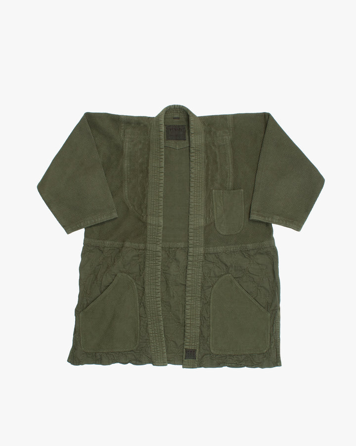 Kiriko Custom Dyed Kendogi Jacket with Pockets, Aimirucha, Style C