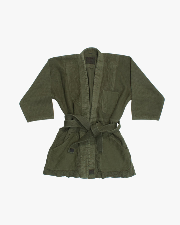 Kiriko Custom Dyed Kendogi Jacket with Pockets, Aimirucha, Style C