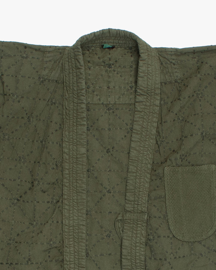 Kiriko Custom Dyed Kendogi Jacket with Pockets, Aimirucha, Style D