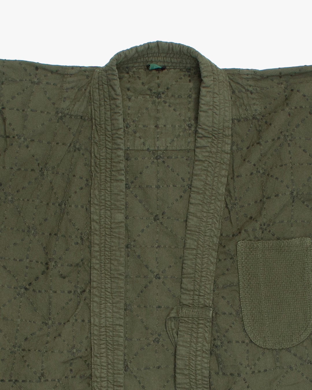 Kiriko Custom Dyed Kendogi Jacket with Pockets, Aimirucha, Style D