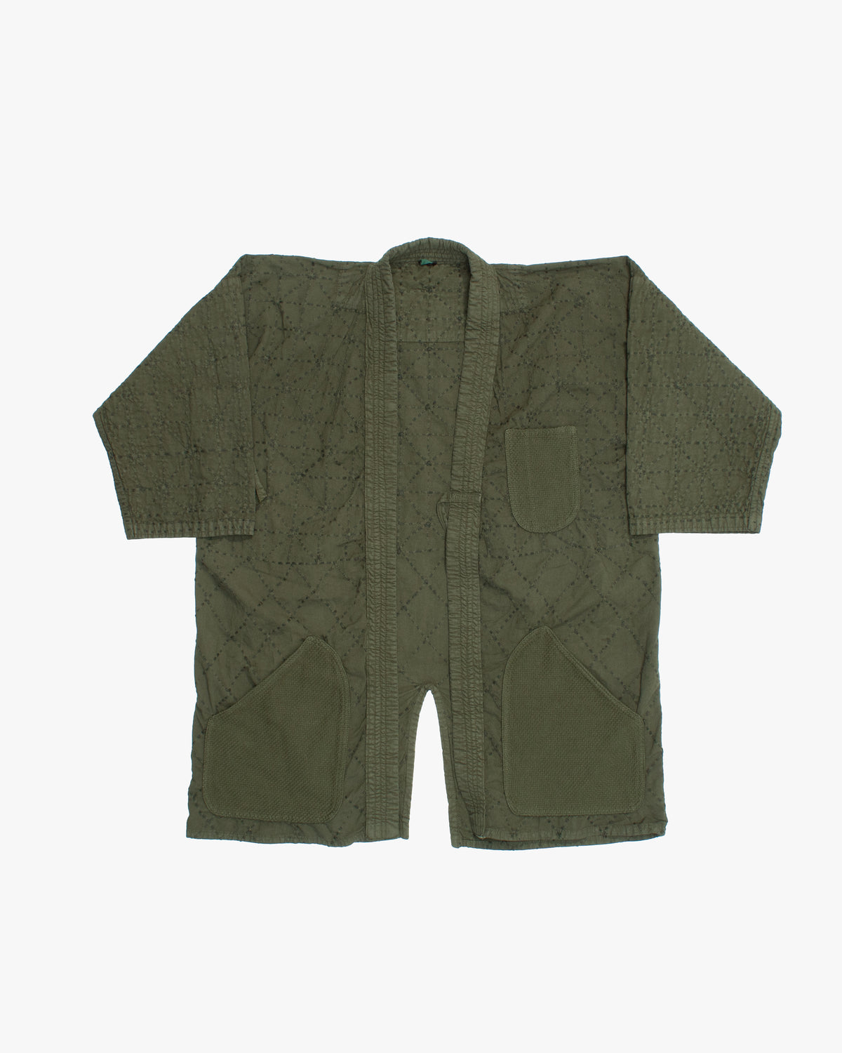 Kiriko Custom Dyed Kendogi Jacket with Pockets, Aimirucha, Style D