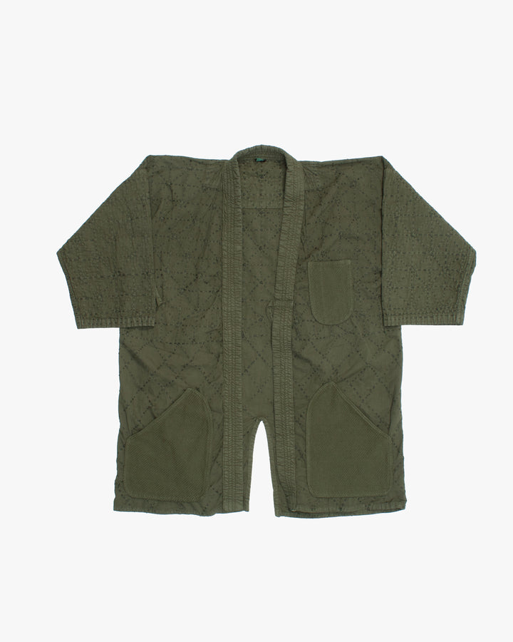 Kiriko Custom Dyed Kendogi Jacket with Pockets, Aimirucha, Style D