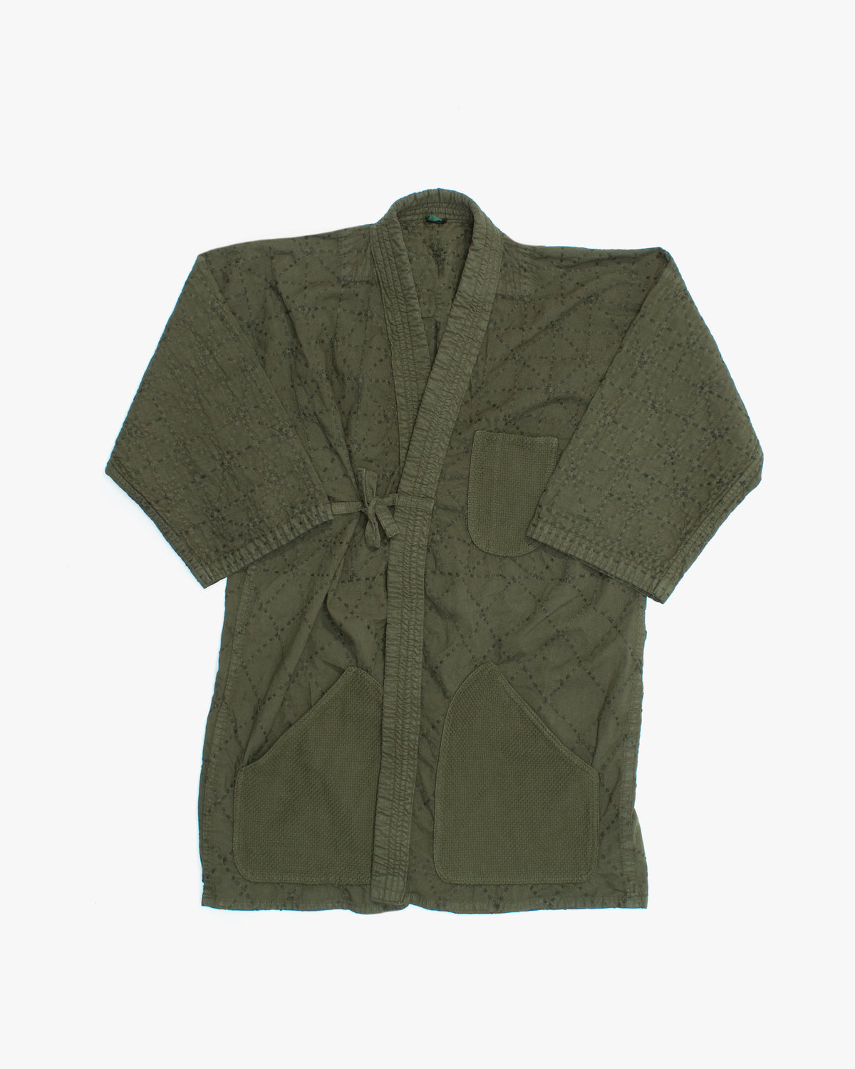 Kiriko Custom Dyed Kendogi Jacket with Pockets, Aimirucha, Style D