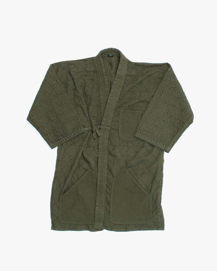 Kiriko Custom Dyed Kendogi Jacket with Pockets, Aimirucha, Style D