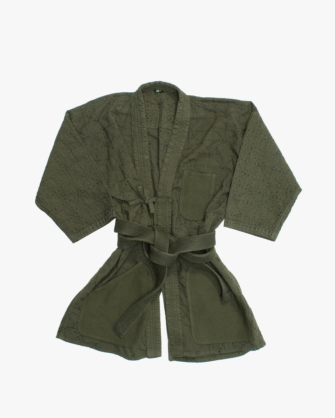 Kiriko Custom Dyed Kendogi Jacket with Pockets, Aimirucha, Style D