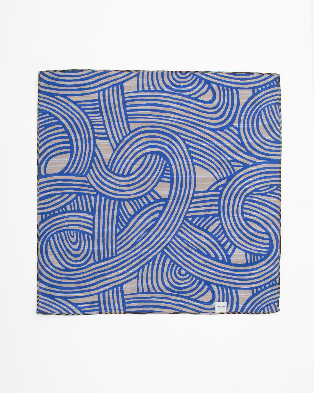 Modern Furoshiki, Musubi, Reversible, Isa Monyo, Knot, Blue and Gray, 19 x 19