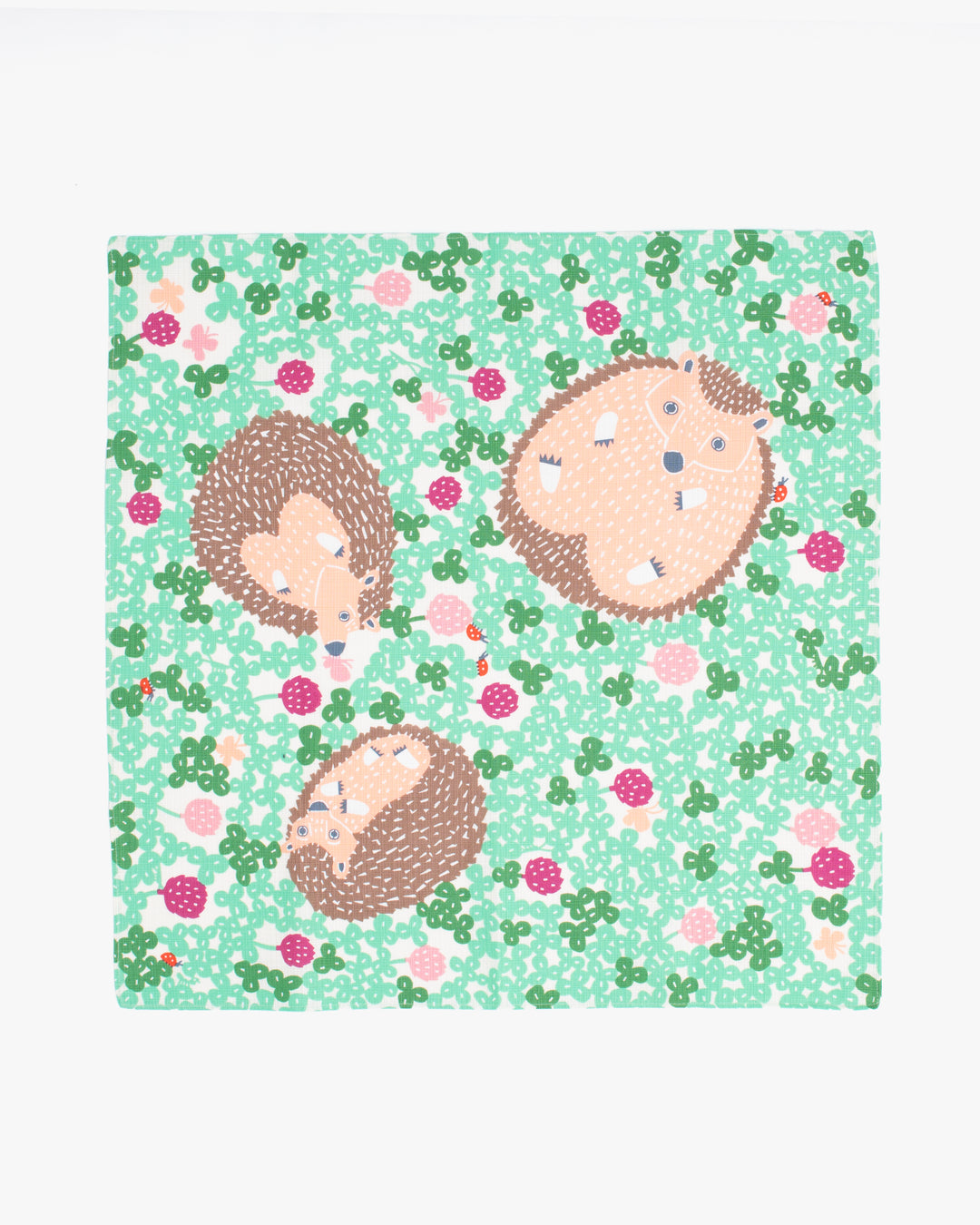 Modern Furoshiki, Musubi, Kata Kata, Hedgehog - 19.5" x 19.5"