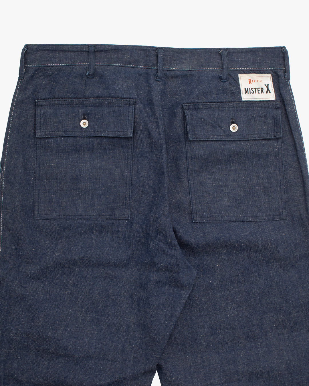 Japanese Repro Denim Jeans, 34, Mister X, Rear Pocket Flaps