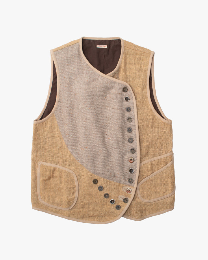 Japanese Repro Vest, L, Kapital, Beige