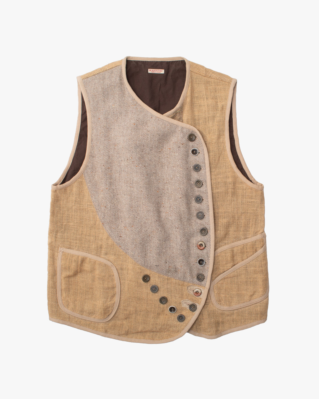 Japanese Repro Vest, L, Kapital, Beige