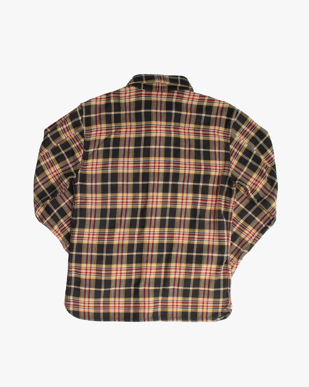 Japanese Repro Button Up Shirt, S, Flathead, Yellow/Red