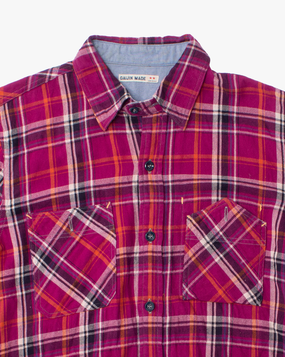 Japanese Repro Shirt, M, Gaijin Made, Magenta Plaid